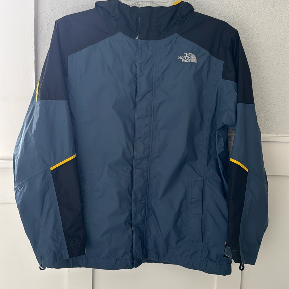 Boys’ Antora Rain Jacket Navy Black Yellow